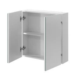 Armoire de toilette 2 portes miroir l.55 x H.54 x P.14,6 cm, Opah