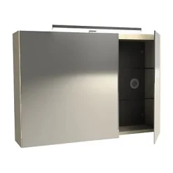 Armoire De Toilette| Armoire de toilette avec miroir effet chêne l.90 cm, Calao
