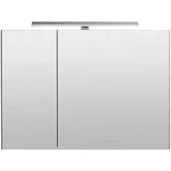 Armoire De Toilette| Armoire de toilette avec miroir effet chêne clair l.90 cm, Calao