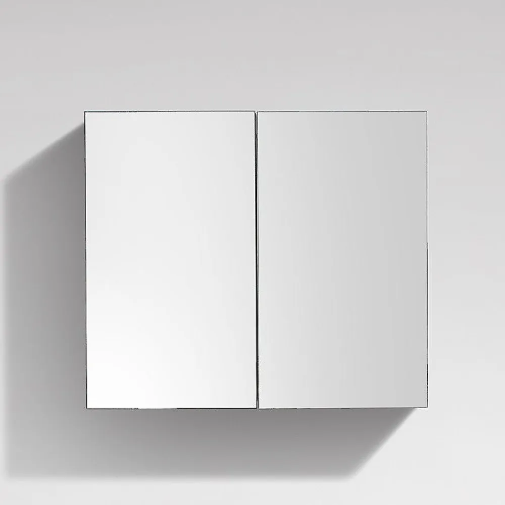 Armoire De Toilette|Stano Armoire de toilette bloc-miroir SIENA largeur 80 cm blanc laque
