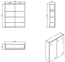 Armoire De Toilette|Stano Armoire de toilette bloc-miroir SIENA largeur 60 cm chêne clair texture