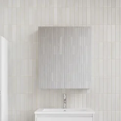 Stano Armoire de toilette bloc-miroir FORTINA largeur 60 cm blanc