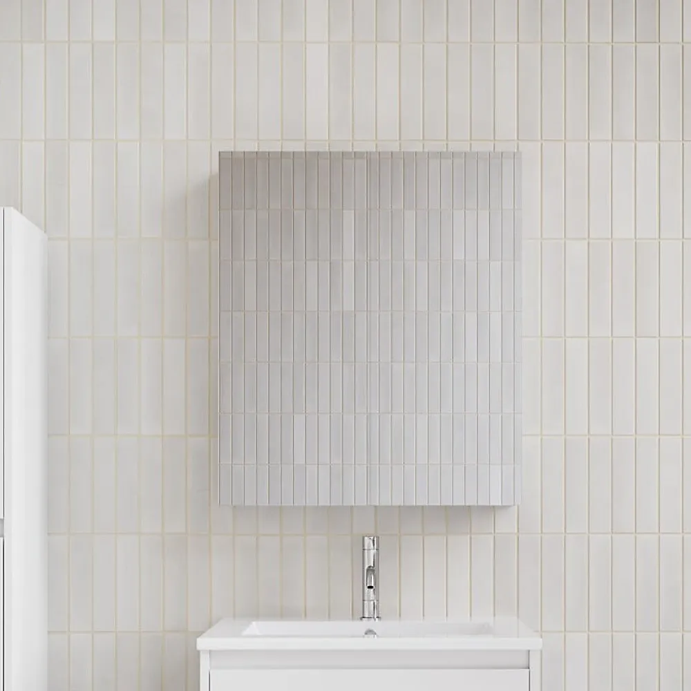 Stano Armoire de toilette bloc-miroir FORTINA largeur 60 cm blanc
