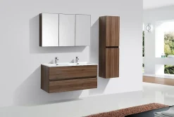 Stano Armoire de toilette bloc-miroir SIENA largeur 120 cm noyer