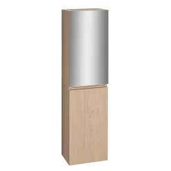 Mob-In Armoire de toilette 60cm double porte WILL décor chêne porte + miroir