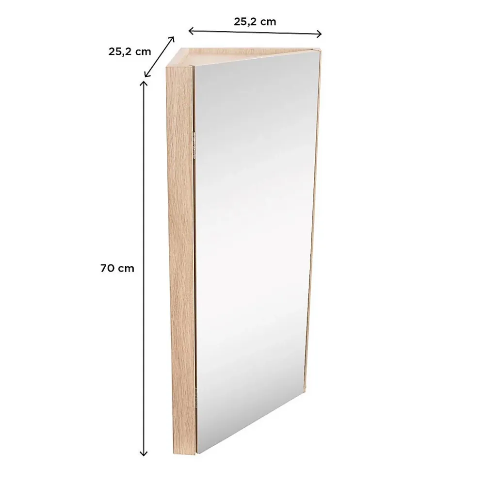 Mob-In Armoire de toilette d'angle CLEO