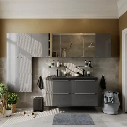 GoodHome Armoire de toilette miroir l.60 x H.60 x P.15 cm, Imandra