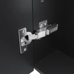 Armoire De Toilette|Sirhona Armoire de toilette Grand Rangement 60x75 cm + Interrupteur tactile + Température LED tricolore + Anti-buée + Prise rasoir
