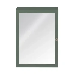 GoodHome Armoire de toilette vert mat l.50 x H.70 x P.15 cm, Perma