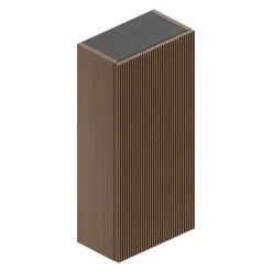 Armoire De Salle De Bains|Ipiemme SRL Armoire haute de salle de bains l.35 x H.75 x P.20 cm placage noyer strié, Pura+