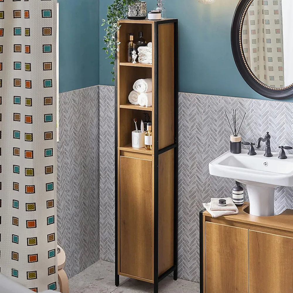 Sobuy Armoire Haute Placard de Rangement, BZR62-PF,