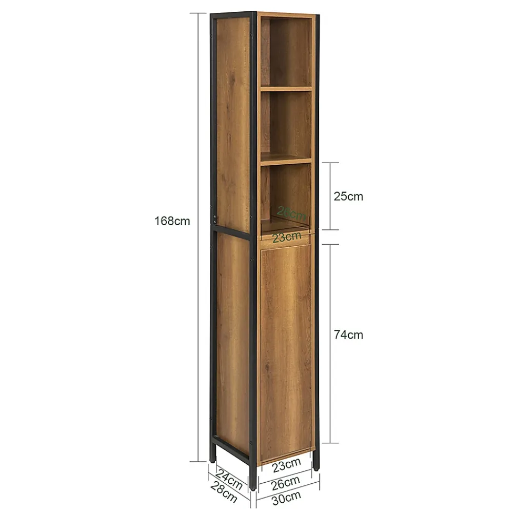 Sobuy Armoire Haute Placard de Rangement, BZR62-PF,