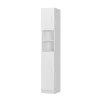 Meuble De Salle De Bains Faible Profondeur|Armoire De Salle De Bains|Ml-Design Armoire haute salle de bain colonne blanc MDF 30x190x25 cm