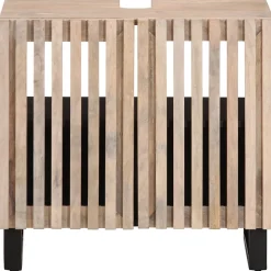 Meuble Wc|Vidaxl Armoire lavabo de bain 62x34x58 cm bois massif de manguier