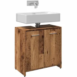 Meuble Wc|Vidaxl Armoire lavabo de salle de bain vieux bois 60x33x60 cm