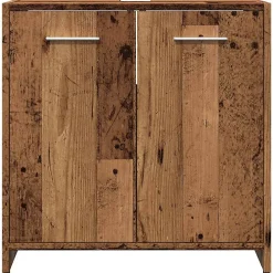 Meuble Wc|Vidaxl Armoire lavabo de salle de bain vieux bois 60x33x60 cm