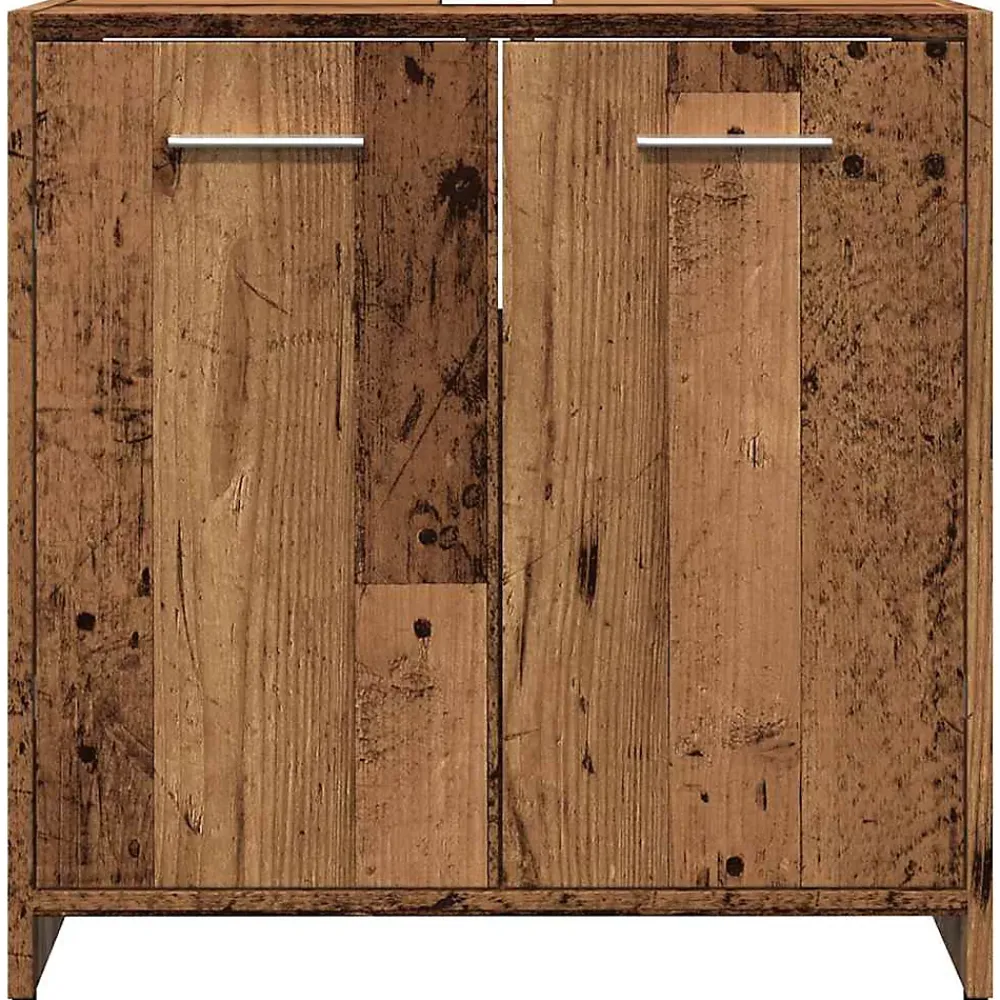 Meuble Wc|Vidaxl Armoire lavabo de salle de bain vieux bois 60x33x60 cm