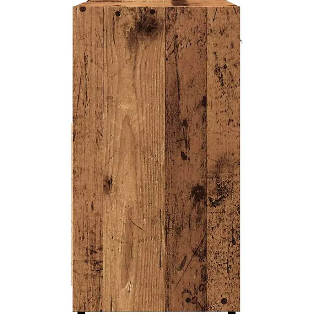 Meuble Wc|Vidaxl Armoire lavabo de salle de bain vieux bois 60x33x60 cm