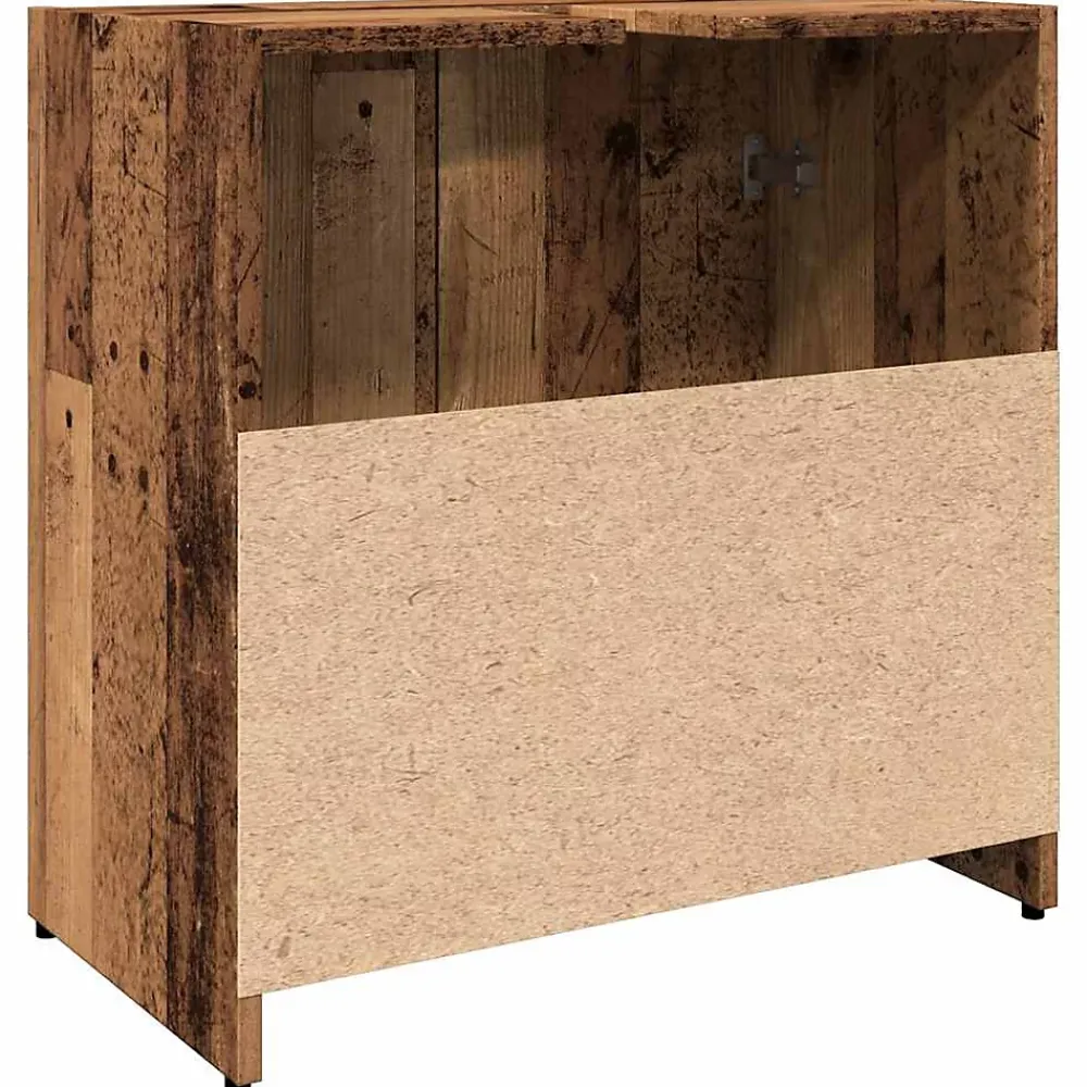 Meuble Wc|Vidaxl Armoire lavabo de salle de bain vieux bois 60x33x60 cm