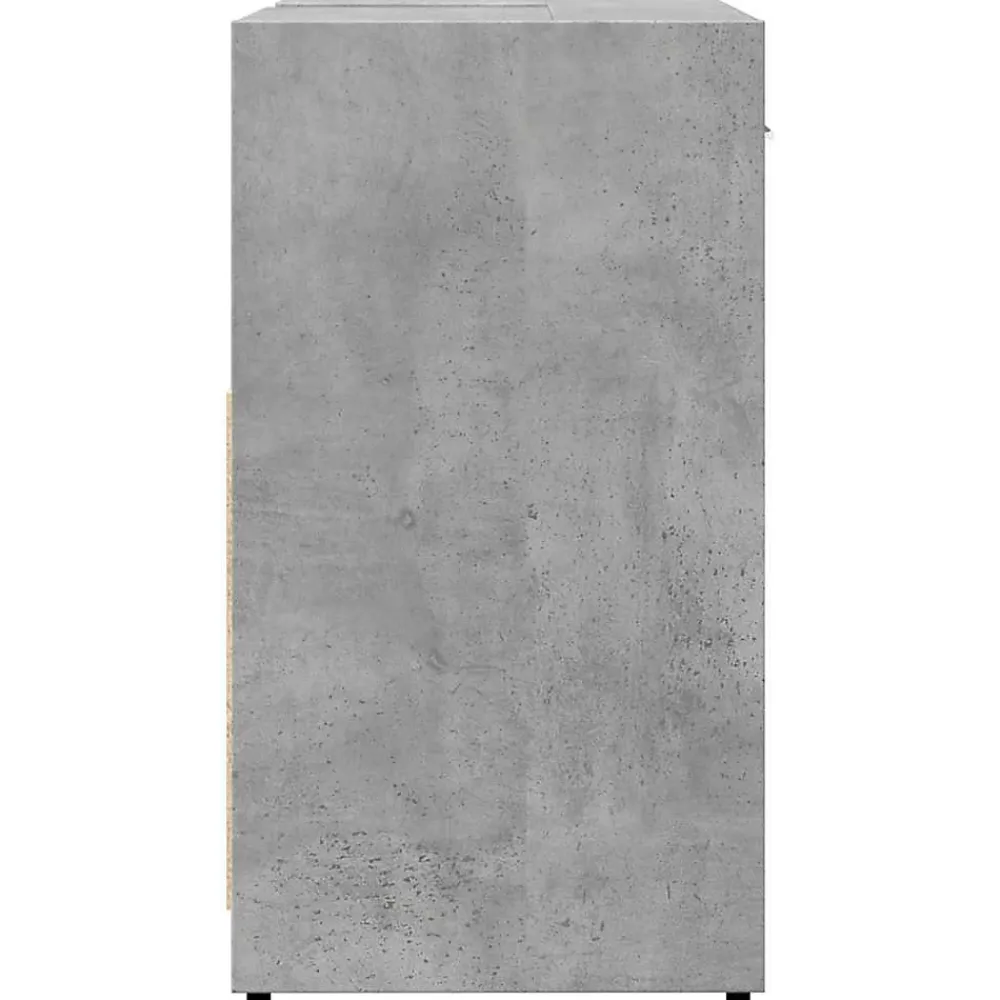 Vidaxl Armoire lavabo de salle de bain gris béton 60x33x60 cm