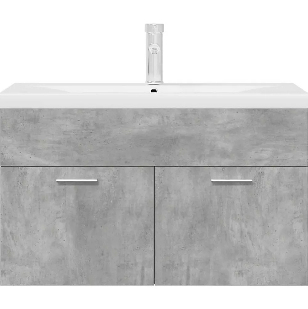 Meuble Wc|Vidaxl Armoire lavabo de salle de bain avec bassin intégré et robinet
