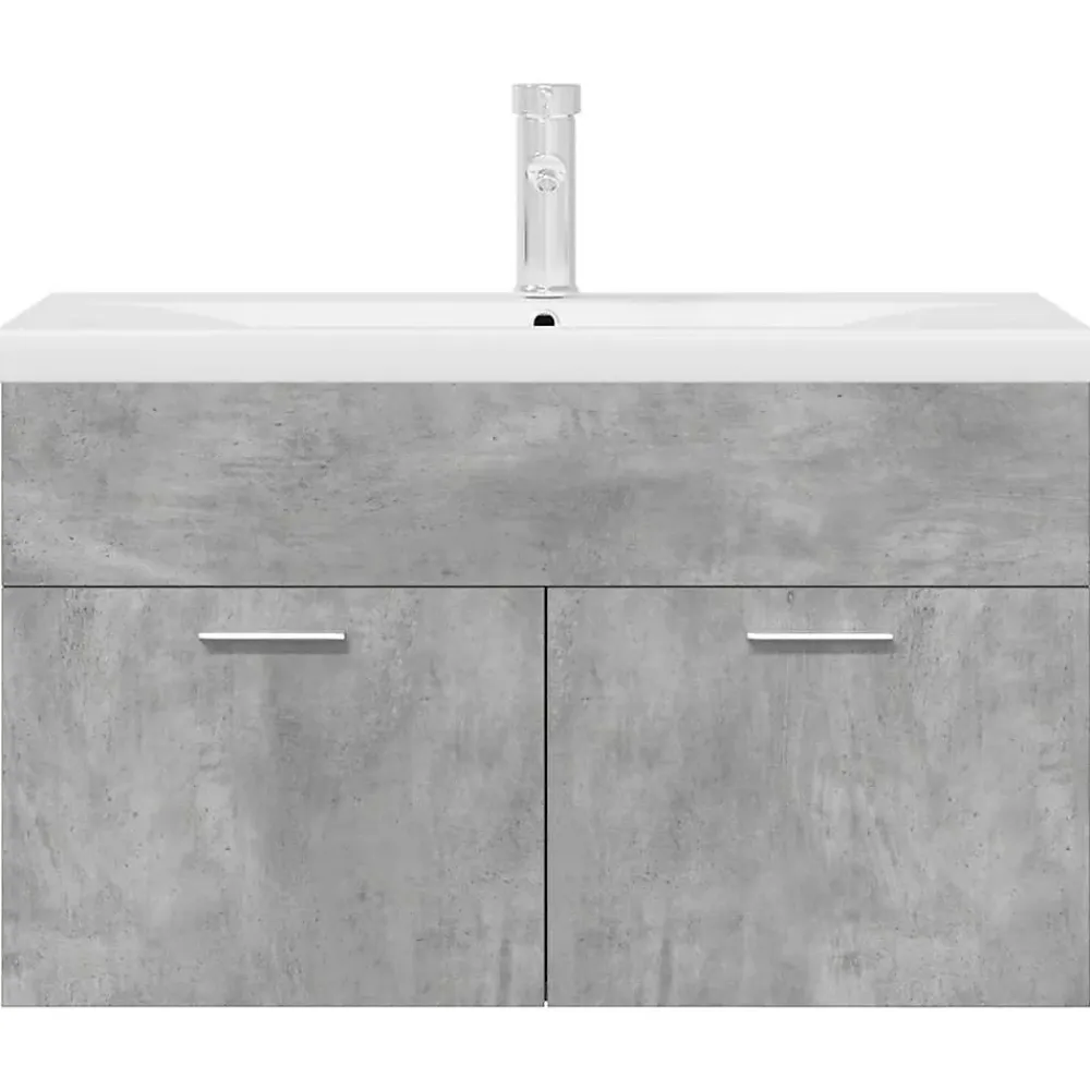 Meuble Wc|Vidaxl Armoire lavabo de salle de bain avec bassin intégré et robinet