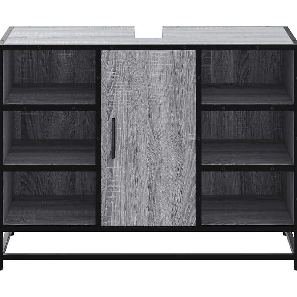Meuble Wc|Vidaxl Armoire lavabo de salle de bain sonoma gris bois d'ingénierie