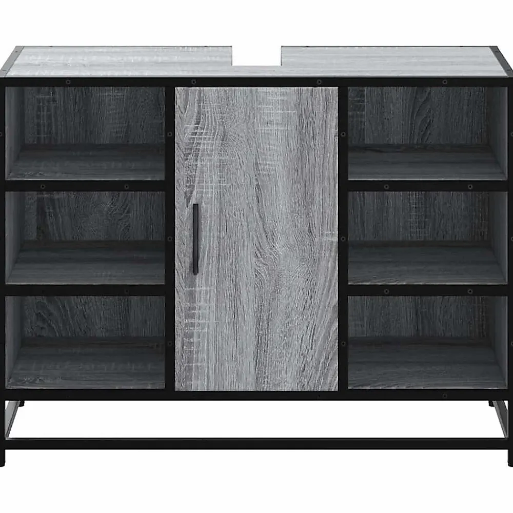Meuble Wc|Vidaxl Armoire lavabo de salle de bain sonoma gris bois d'ingénierie