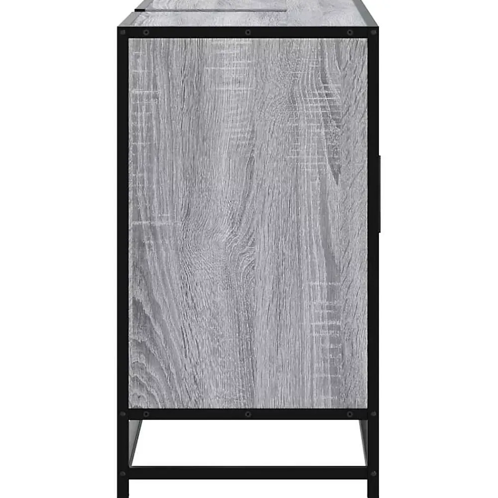 Meuble Wc|Vidaxl Armoire lavabo de salle de bain sonoma gris bois d'ingénierie