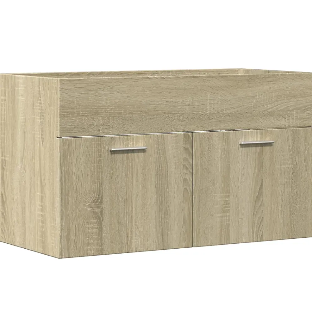 Vidaxl Armoire lavabo de salle de bain chêne sonoma bois d'ingénierie