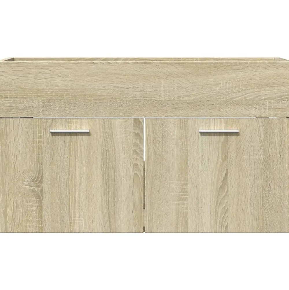 Vidaxl Armoire lavabo de salle de bain chêne sonoma bois d'ingénierie
