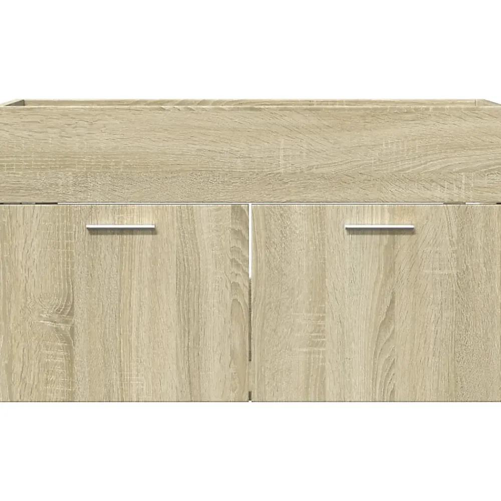 Vidaxl Armoire lavabo de salle de bain chêne sonoma bois d'ingénierie