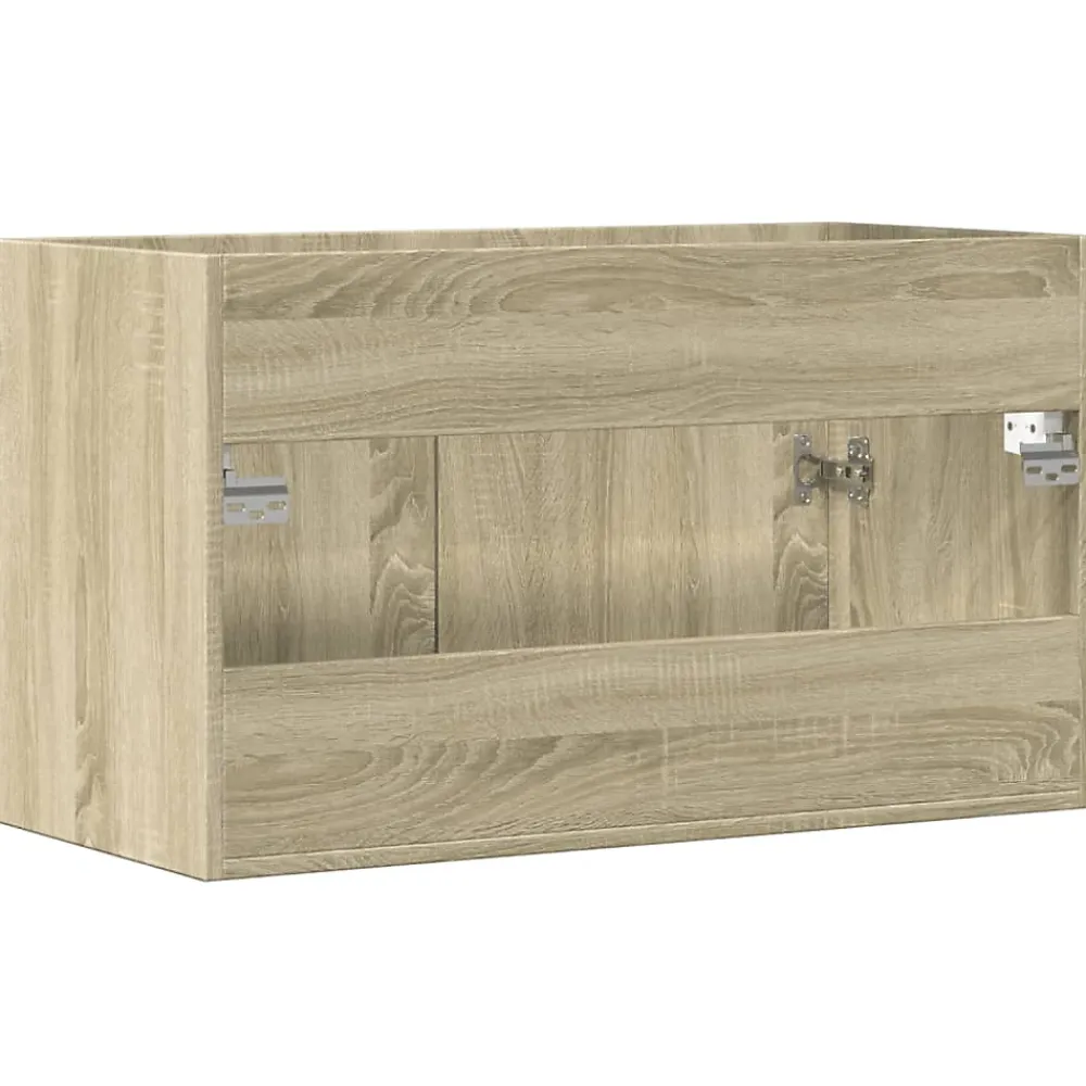 Vidaxl Armoire lavabo de salle de bain chêne sonoma bois d'ingénierie