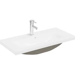 Vidaxl Armoire lavabo de salle de bain et vasque et robinet intégrés