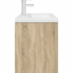 Vidaxl Armoire lavabo de salle de bain et vasque et robinet intégrés