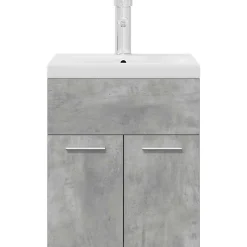 Vidaxl Armoire lavabo de salle de bain avec bassin intégré et robinet