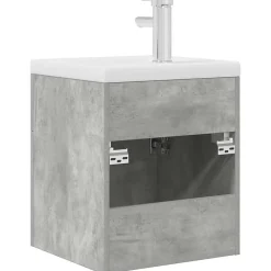 Vidaxl Armoire lavabo de salle de bain avec bassin intégré et robinet