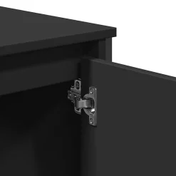 Meuble Wc|Vidaxl Armoire lavabo de salle de bain noir 60x35x60 cm