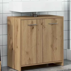 Meuble Wc|Vidaxl Armoire lavabo de salle de bain chêne artisanal 60x33x60 cm