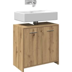 Meuble Wc|Vidaxl Armoire lavabo de salle de bain chêne artisanal 60x33x60 cm