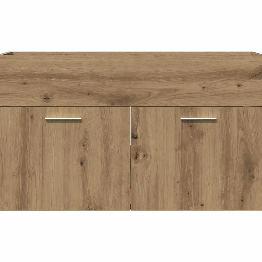 Meuble Wc|Vidaxl Armoire lavabo de salle de bain chêne artisanal bois ingénierie