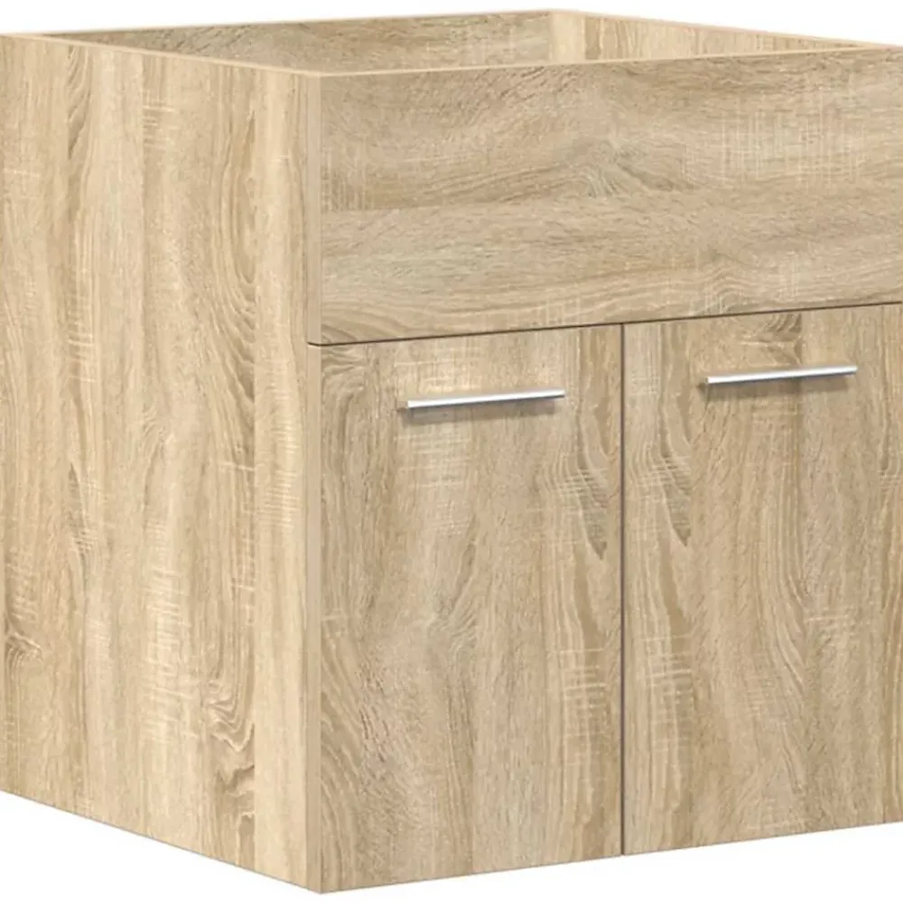 Vidaxl Armoire lavabo de salle de bain et vasque et robinet intégrés