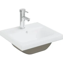 Vidaxl Armoire lavabo de salle de bain et vasque et robinet intégrés