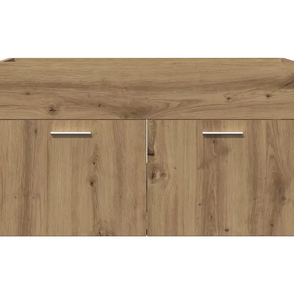 Vidaxl Armoire lavabo de salle de bain chêne artisanal bois ingénierie