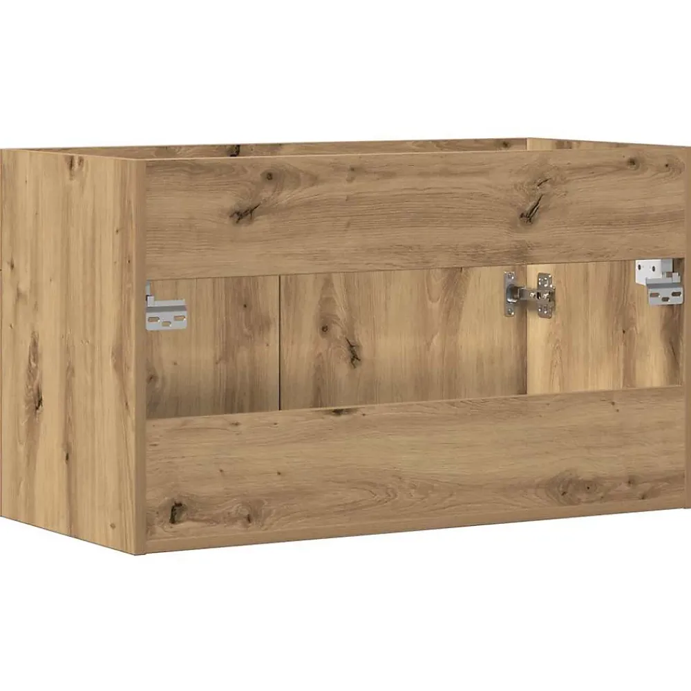 Vidaxl Armoire lavabo de salle de bain chêne artisanal bois ingénierie