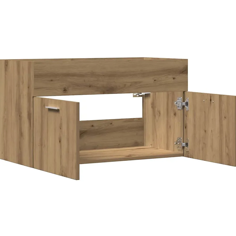 Vidaxl Armoire lavabo de salle de bain chêne artisanal bois ingénierie