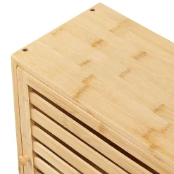 [En.Casa] Armoire murale de salle de bain Gjesdal bambou 60 x 40 x 20 cm naturel en.casa