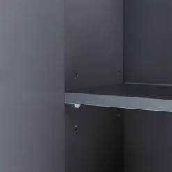 [En.Casa] Armoire murale de salle de bains avec miroir Overath 60 x 20 x 50 cm gris en.casa