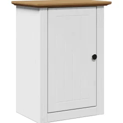 Vidaxl Armoire murale de salle de bain BODO blanc et marron 44x30x60cm