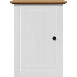 Vidaxl Armoire murale de salle de bain BODO blanc et marron 44x30x60cm